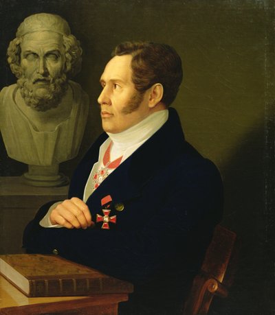 Portrait de Nikolay Gnedich - Mikhail Prokopyevich Vishnevitsky